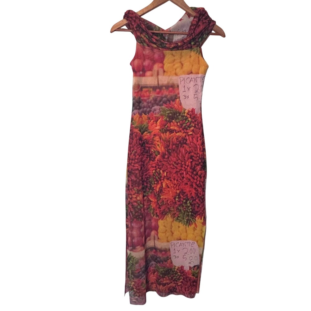 Zara Off the Shoulder Picante Chili Maxi Dress‎ Lined Women's Size Small NWT